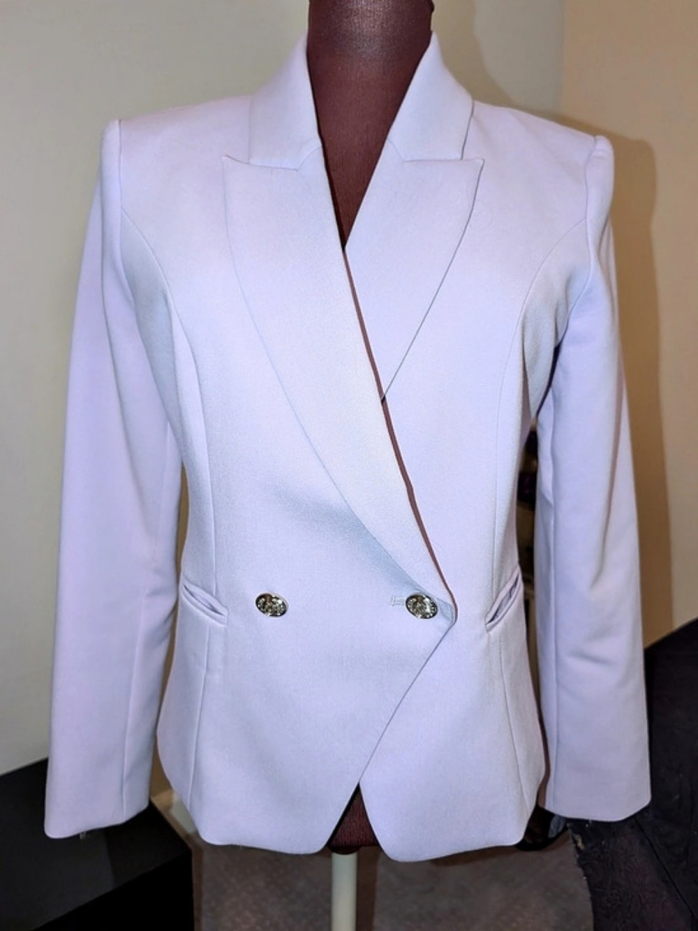 White House Black Market WHBM Studio Blazer Lavender Purple Size 8